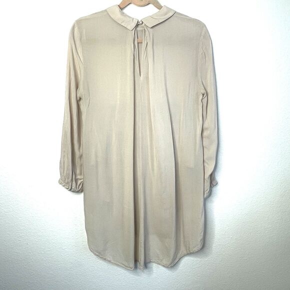 Urban Outfitters Cooperative Women's Size M Beige Babydoll Blouse Tunic - Picture 7 of 13